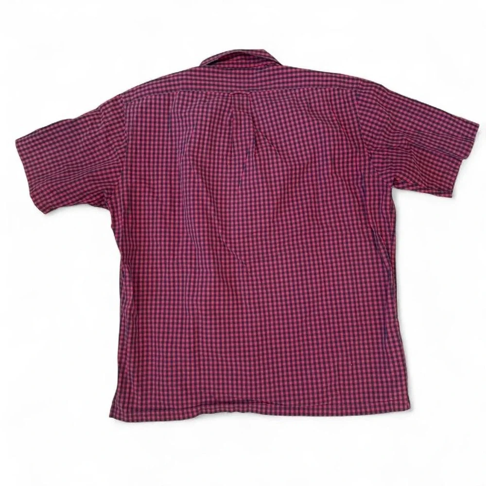Vintage Polo Ralph Lauren Red Plaid Boxy Fit Shirt Men's Large Preppy 90s Y2K